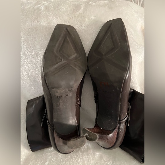 Dark brown leather boots size 6.5 - Picture 5 of 10